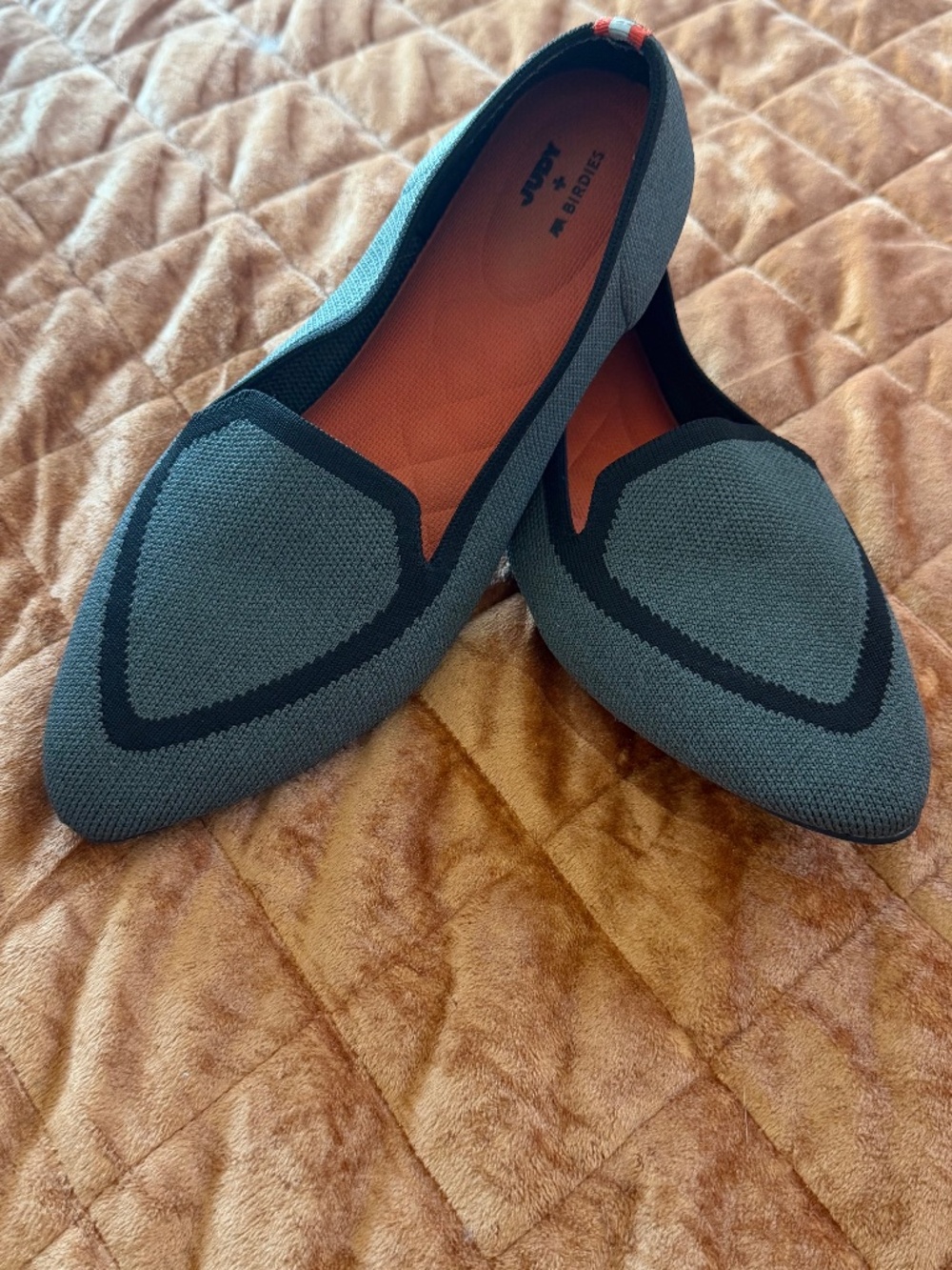 Judy + Birdies “The Blackbird” Flats – Heather Gray/Black